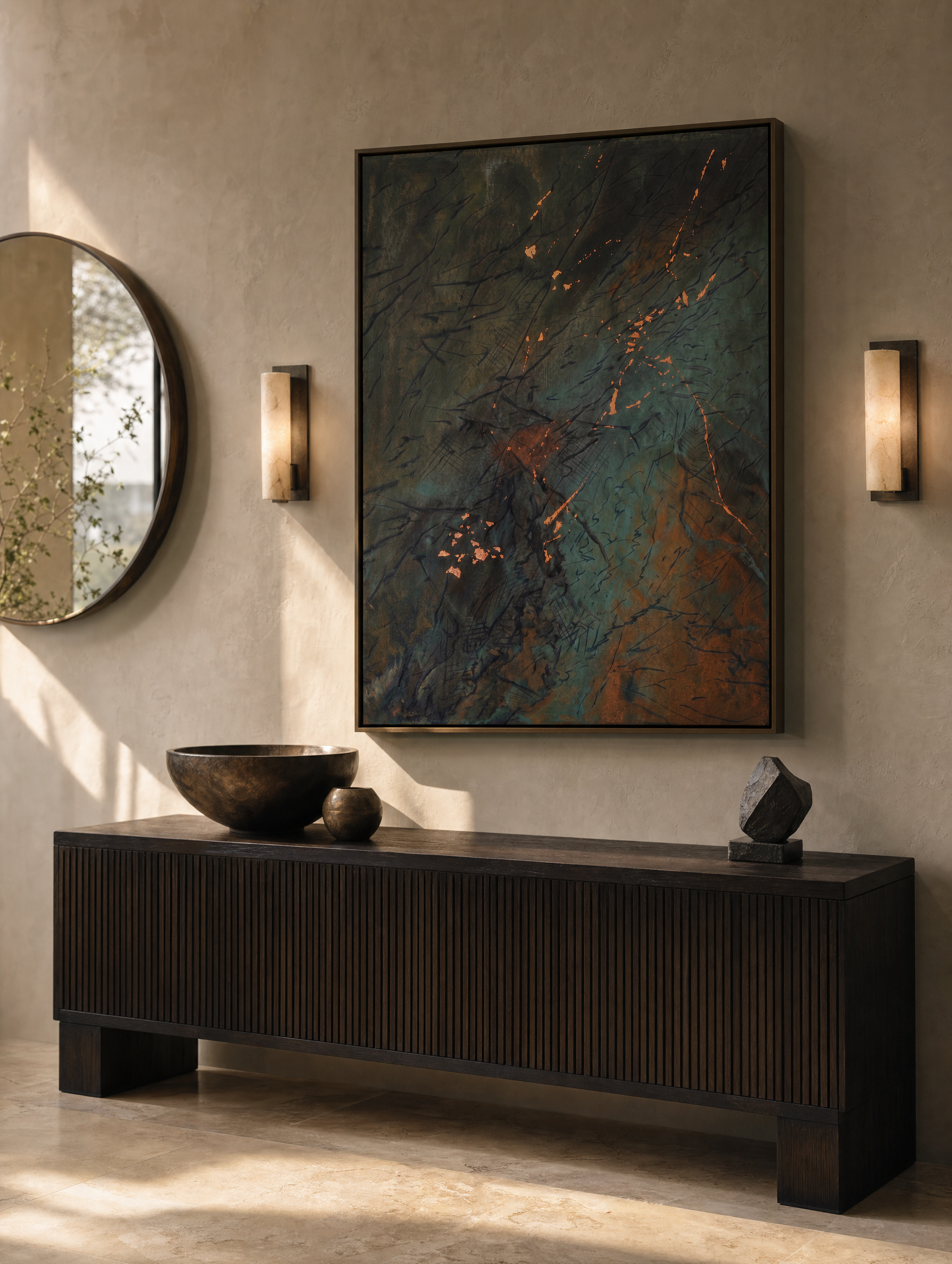 Verdigris Mockup - RH Gallery Entry Hall - Artwork 2.png